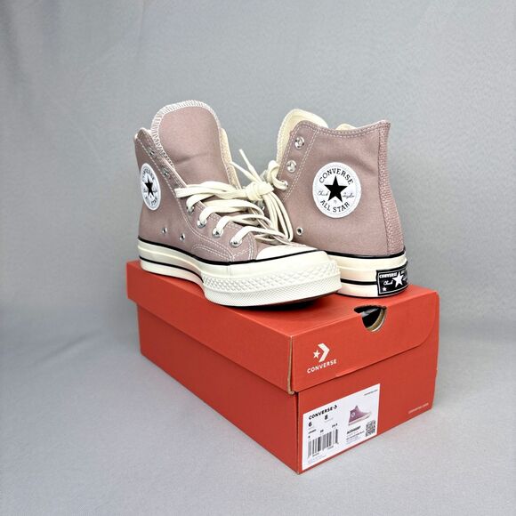 New Converse Chuck Taylor 70 High Top Sz 8 "Bite The Dust Egret Black" #A09468F - Picture 6 of 16